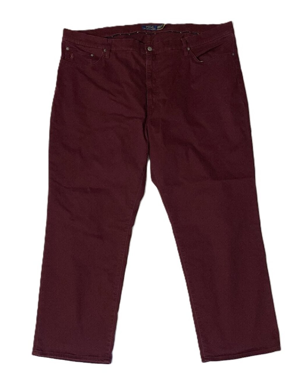 Polo Ralph Lauren Pants Men's 46Bx30 Classic Fit Cotton Stretch Maroon Chino
